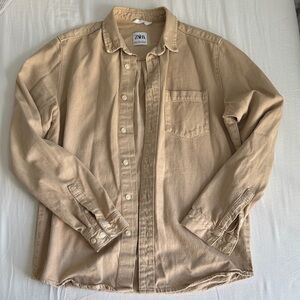 Zara Beige Casual Shirt